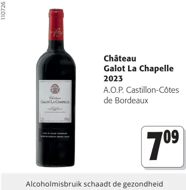 Promotie: Château Galot La Chapelle Château Galot La Chapelle 2023