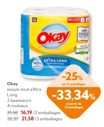Offre: essuie-tout eXtra Long