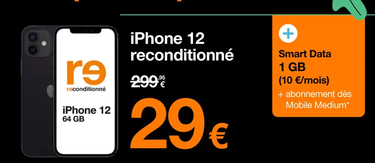 Offre: iPhone 12 reconditionné