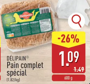 Offre: Pain complet spécial
