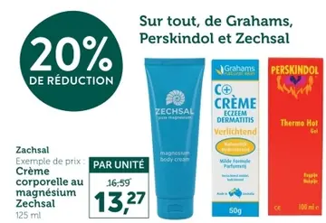 Offre: Crème corporelle au magnésium