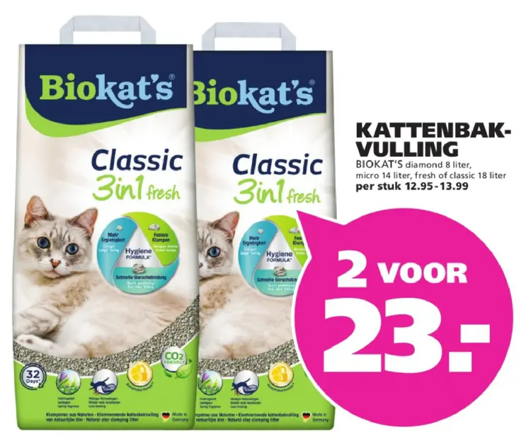 Aanbieding: Kattenbak-vulling