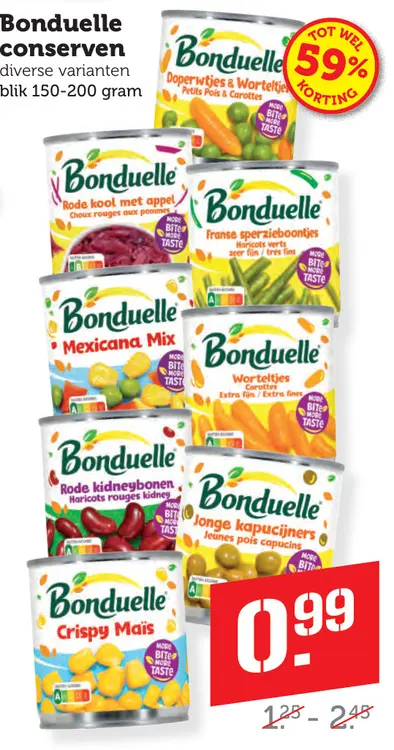 Aanbieding: Bonduelle conserven