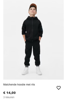 Aanbieding: Matchende hoodie met rits