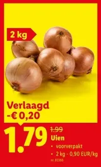 Promotie: Uien