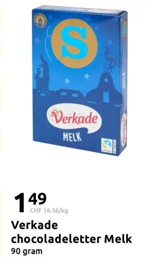 Aanbieding: chocoladeletter Melk