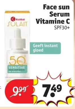 Promotie: Face sun Serum Vitamine C