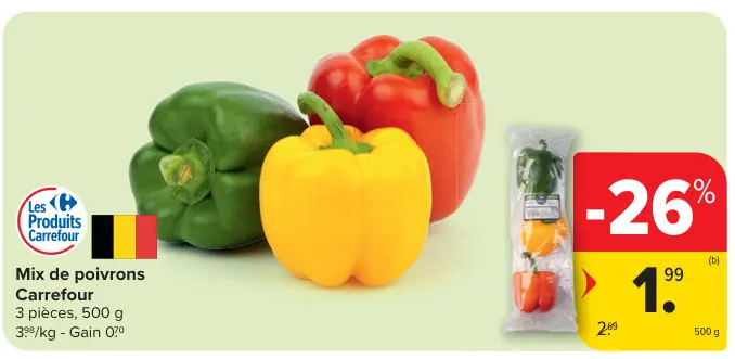 Offre: Mix de poivrons