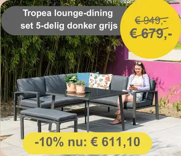 Aanbieding: Tropea lounge-dining set