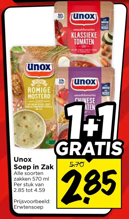 Aanbieding: Soep in Zak