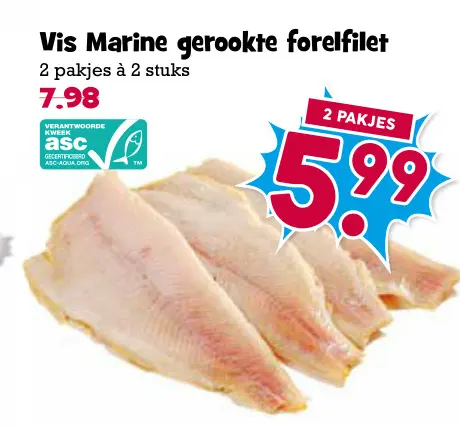 Aanbieding: Gerookte forelfilet