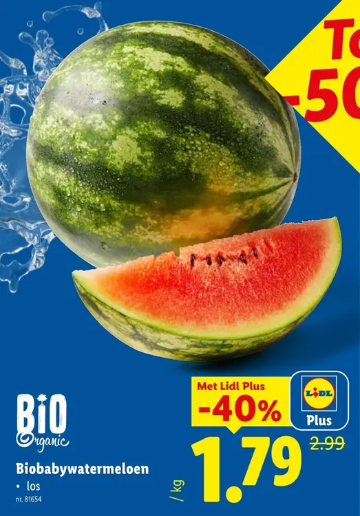 Promotie: Biobabywatermeloen