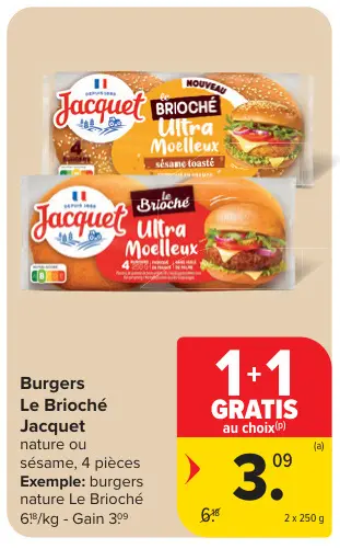 Offre: Burgers Le Brioché