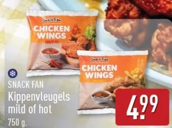 Aanbieding: Kippenvleugels mild of hot