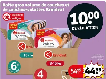 Offre: Boîte gros volume de couches et de couches-culottes
