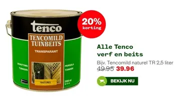 Aanbieding: Alle Tenco verf en beits