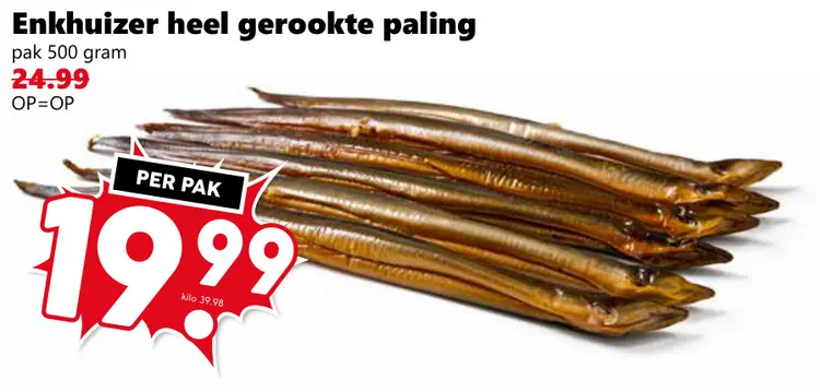 Aanbieding: Enkhuizer heel gerookte paling