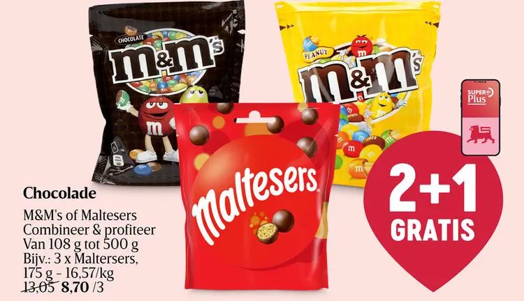 Promotie: M&M's of Maltesers