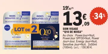 Offre: SOIN VISAGE "Q10 DE NIVEA"