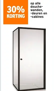 Aanbieding: douchewanden, -deuren en -cabines