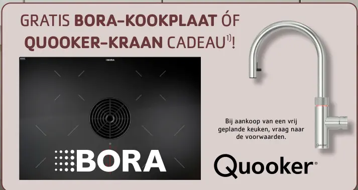 Promotie: Keuken met gratis kookplaat of kraan