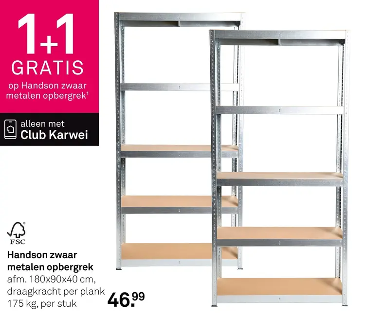 Aanbieding: Handson zwaar metalen opbergrek