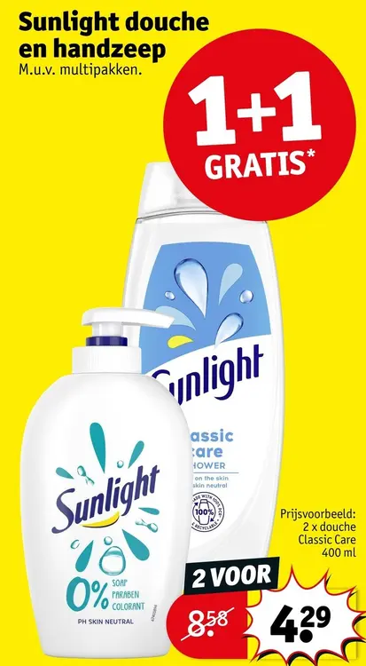 Promotie: Douche en handzeep