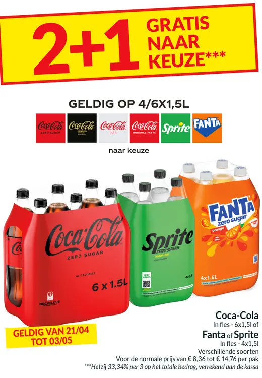 Promotie: Coca-Cola, Fanta of Sprite
