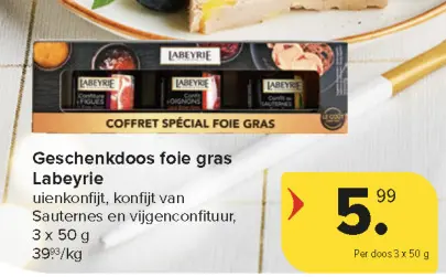 Aanbieding: Geschenkdoos foie gras