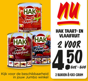 Aanbieding: HAK TAART- EN VLAAIFRUIT