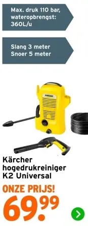 Aanbieding: Hogedrukreiniger K2 Universal