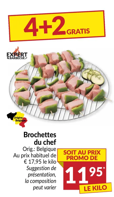 Offre: Brochettes du chef