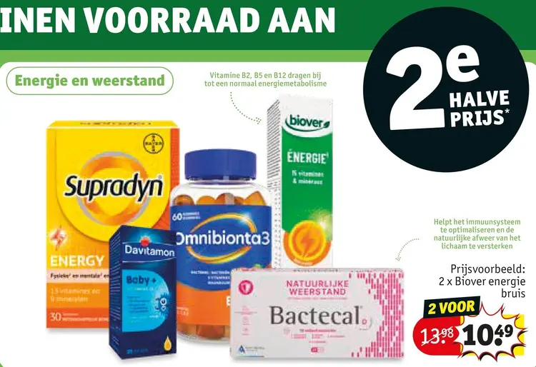Promotie: Alle vitamines