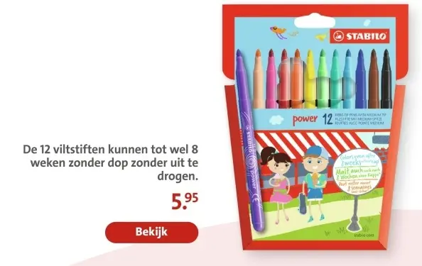 Aanbieding: viltstiften