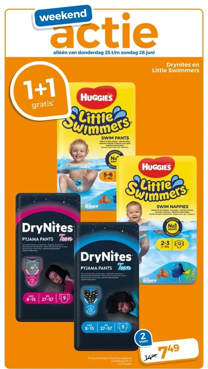 Aanbieding: Drynites en Little Swimmers
