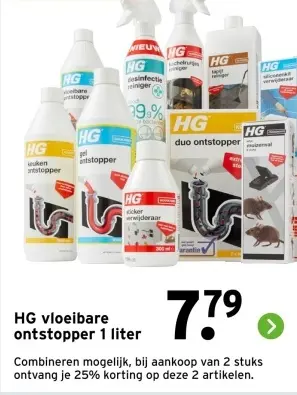 Aanbieding: vloeibare ontstopper