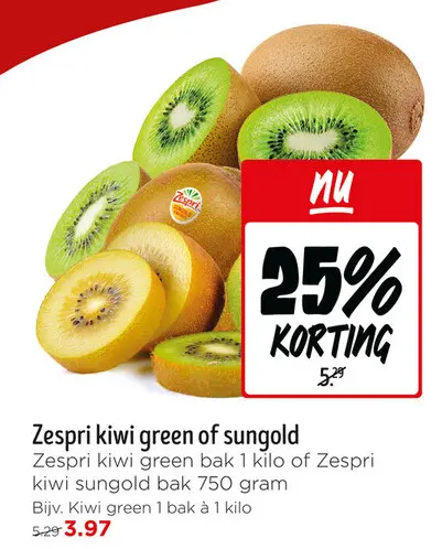 Aanbieding: Kiwi green of sungold