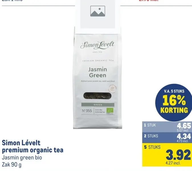 Aanbieding: premium organic tea Jasmin green bio