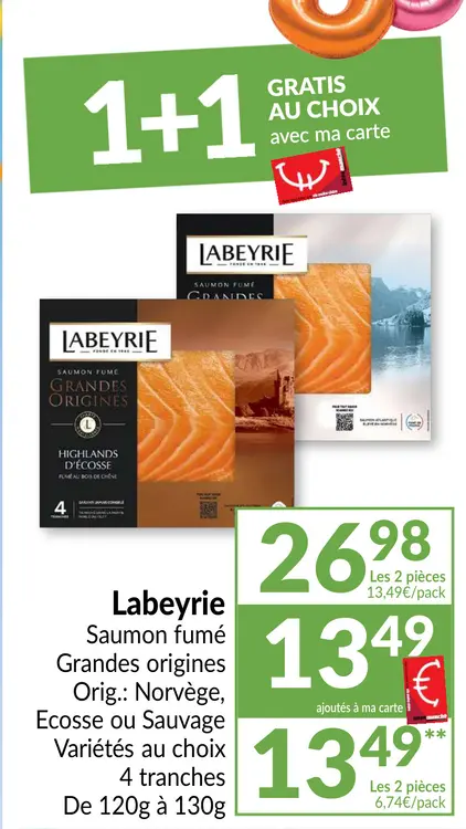 Offre: Saumon fumé Grandes origines