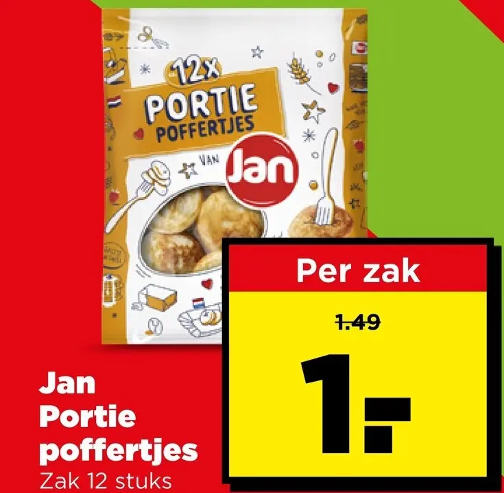 Aanbieding: Jan Portie poffertjes