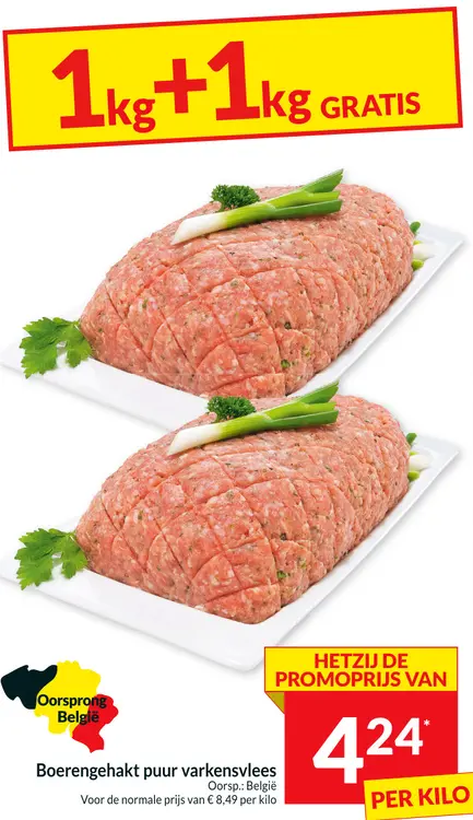 Promotie: Boerengehakt puur varkensvlees