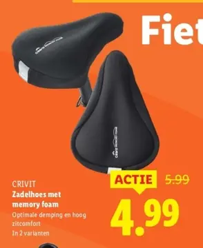 Aanbieding: CRIVIT Zadelhoes met memory foam