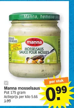 Aanbieding: Manna mosselsaus