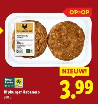 Aanbieding: Kipburger Habanero