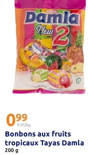 Offre: Bonbons aux fruits tropicaux