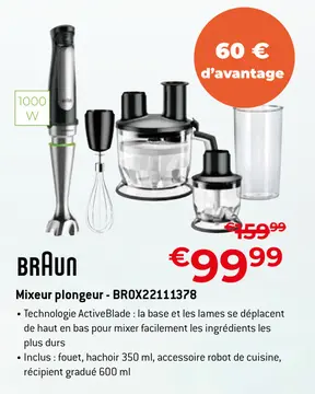 Offre: Mixeur plongeur - BROX22111378