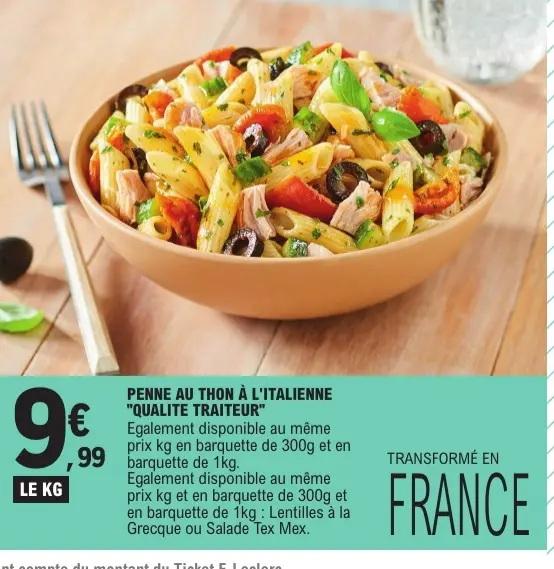Offre: Penne au thon à l'italienne