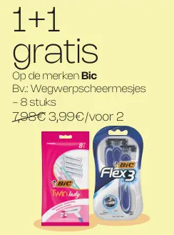 Promotie: Wegwerpscheermesjes