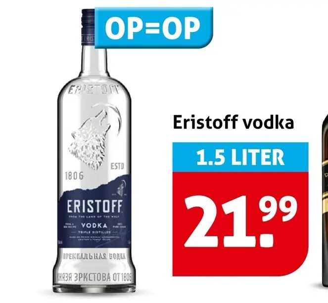 Aanbieding: Eristoff vodka
