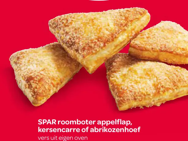 Aanbieding: roomboter appelflap, kersencarre of abrikozen